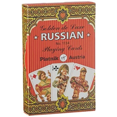 Afbeelding van Piatnik 1134.0 1134&quot; Russische Golden de Luxe Single Deck, 3 jaar tot 99