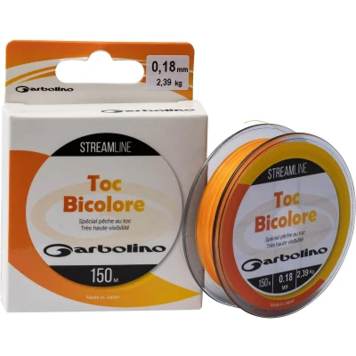 Afbeelding van Garbolino Streamline Toc Bicolore 150m (Fluo Orange) Maat : 0.18mm