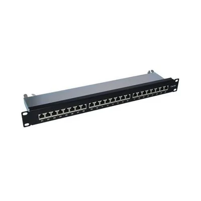 Afbeelding van Patchpaneel 19 inch 1U 24 poorten CAT6A STP