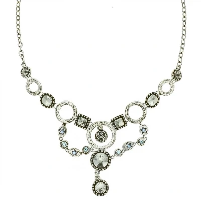 Afbeelding van Behave Ketting met diverse hangers en blauwe steentjes