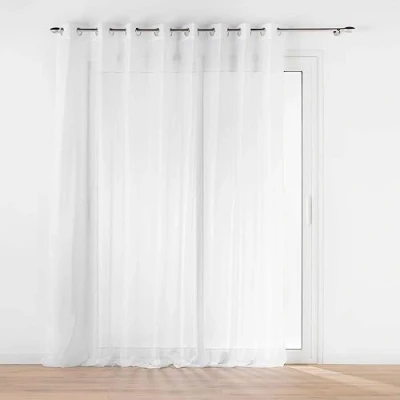 Afbeelding van douceur d&#039;intérieur, Gordijn met ogen (300 x 240 cm) Lissea wit, gezandstraald voile