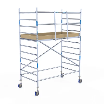 Afbeelding van Rolsteiger Alumexx Basic Schoren L250xB135cm 4.20m werkhoogte Carbon Deck platformen