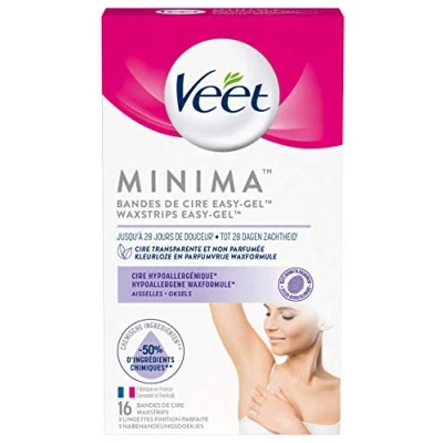 Afbeelding van Veet Minima Ontharing Waxstrips Easy Gel 16ST