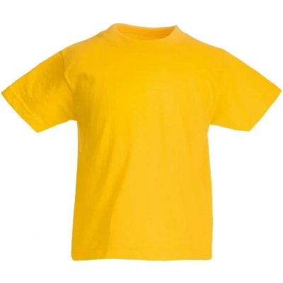 Afbeelding van Fruit Of The Loom Originele T shirt met korte mouwen voor kinderen / tieners (Zonnebloem Geel)