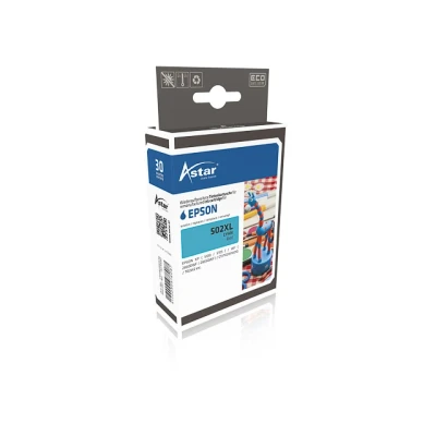 Afbeelding van As70062 Astar Epson T02W2 Xp Inkt Cyaan Hc Rebuilt 470Pagina&#039;s Chip