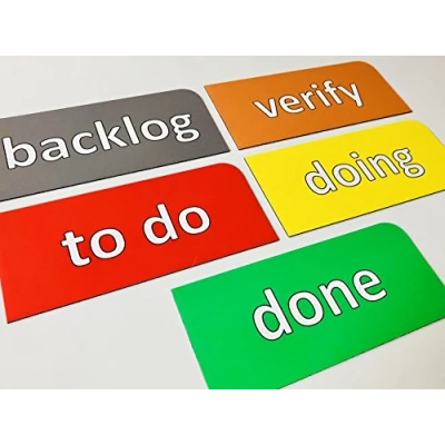 Afbeelding van SMILEYBOARD 5 magnetische scrum kaarten