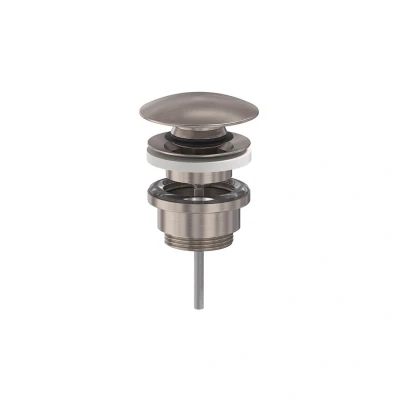 Afbeelding van MAY Designplug Clickplug Geborsteld nickel PVD