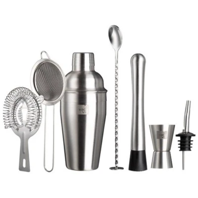 Afbeelding van Vacu Vin Cocktail Set Plus Zilver 7 Stuks