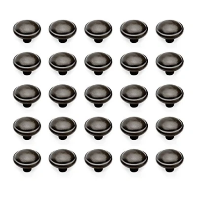 Afbeelding van Emuca Meubelknop, D. 32 mm, Zamak, Zwart, 25 st.