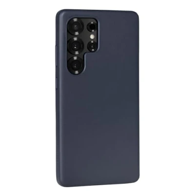 Afbeelding van TORRO hoesje compatibel met Samsung Galaxy S25 Ultra 5G 2025 Premium lederen Qi2 / MagSafe oplaadcompatibel, slanke bumperhoes (marineblauw)