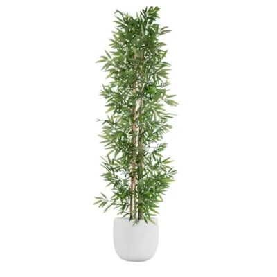 Afbeelding van Boomstructuur Home ESPRIT Polyester Bamboe 40 x 180 cm