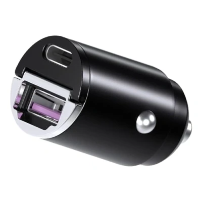 Afbeelding van MMOBIEL USB C Auto Oplader Adapter 45W Sigarettenaansteker Lader Snellader Ultra Compacte Telefoonoplader Dubbele Geschikt voor iPhone 15 14 13 12 Pro Max, Samsung S23 S22 S21