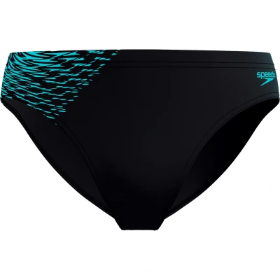 Afbeelding van SPEEDO eco+ tech panel 7cm bla/grn Zwembroek kort heren Zwart