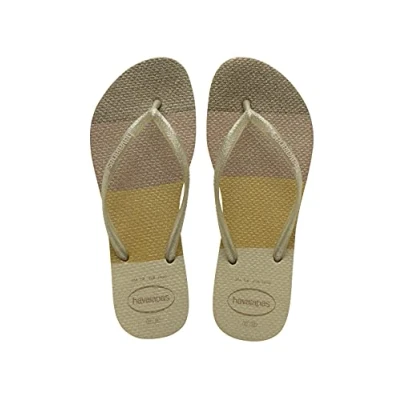 Afbeelding van Havaianas Slim Palette Glow (Mini Me), Flip Flop Meisjes, Zand Grijs, 7 UK Child