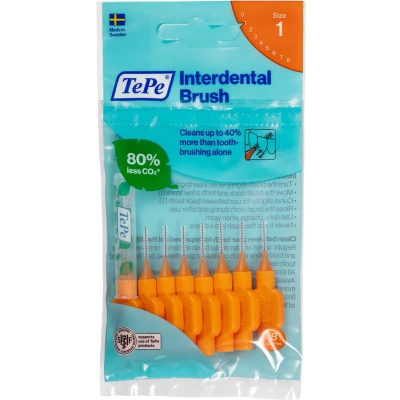 Afbeelding van 10x TePe Interdentale Ragers Original 0,45 mm Oranje blister à 8 stuks