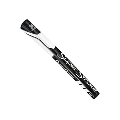 Afbeelding van SuperStroke 1.0PT Golf Putter Grip, Zwart/Grijs Geavanceerde oppervlaktetextuur die feedback en hechting verbetert Gelijkmatige grip druk met een meer uitgesproken boogontwerp slank profiel Tech Port (73001)