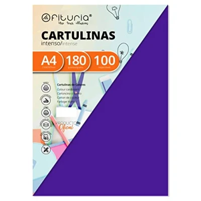 Afbeelding van Verpakking met 100 vellen, A4, 180 g, violet
