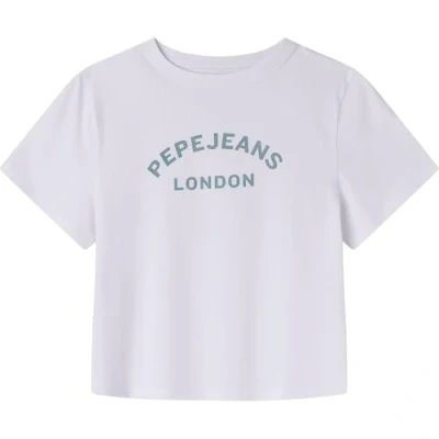 Afbeelding van Pepe Jeans ZOE T shirt voor meisjes, wit (wit), 16, wit(wit), 16 jaar