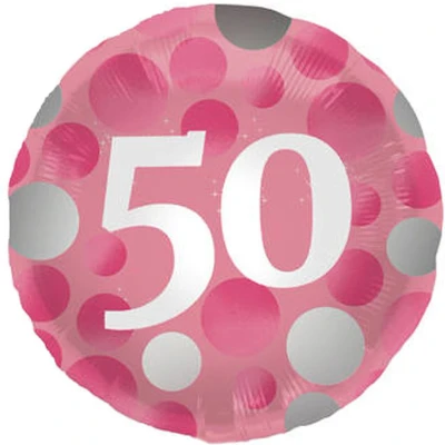 Afbeelding van Folat Folieballon Glossy Pink 50 45 cm