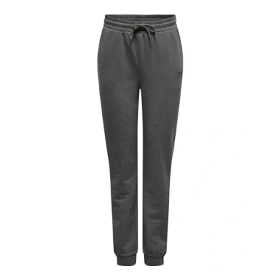 Afbeelding van ONLY Play Onpmelina SLIM CUFF Trainingsbroek, Dames, Maat: Small, Dark grey melange
