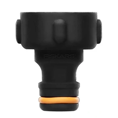 Afbeelding van Fiskars kraanaansluiting, voor kranen, Ø 26,5 mm (G 3/4&quot;), FiberComp, universele maat, 10 g, zwart/oranje, 1027054