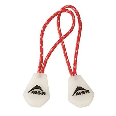 Afbeelding van MSR Night Glow Zipper Pull 2 stuks, kleur rood/wit