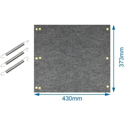 Afbeelding van Pro Plus Mat voor Camper Opstapje 430 x 370 mm Spanveren Grijs