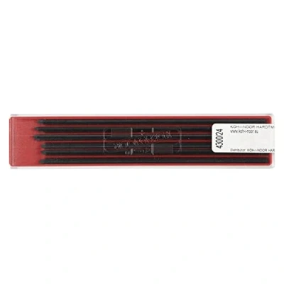 Afbeelding van KOH I NOOR vullingen, stiftdikte 2 mm, voor vulpotlood in 120 mm lengte zwart