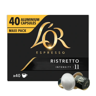 Afbeelding van L&#039;OR Espresso Ristretto 11 40 koffiecups 1 stuk 210 g