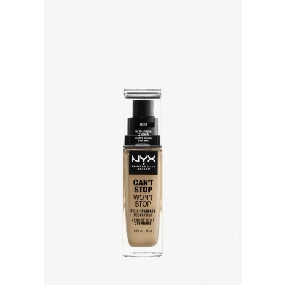 Afbeelding van NYX Professional Makeup Can&#039;t Stop Won&#039;t Full Coverage Foundation Beige 30 ml