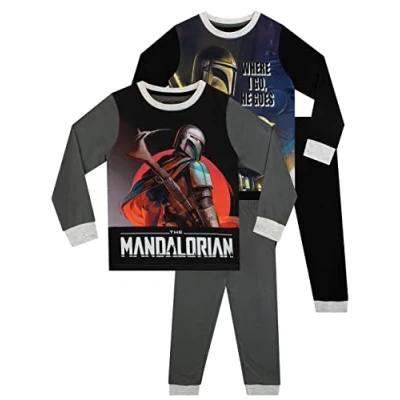Afbeelding van Star Wars Jongens Pyjama The Mandalorian 2 Pack Veelkleurig 134