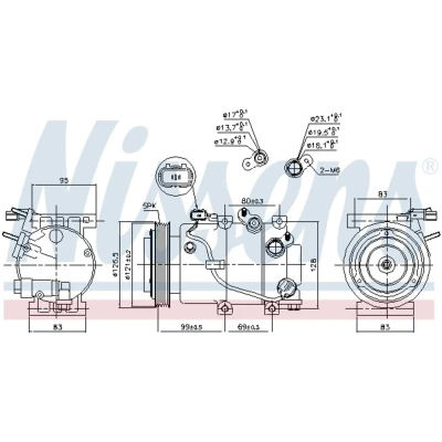 Afbeelding van Nissens Airco compressor 890238
