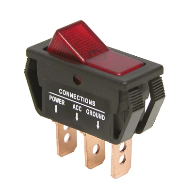 Afbeelding van Carpoint Schakelaar On/Off rood 12V 20A