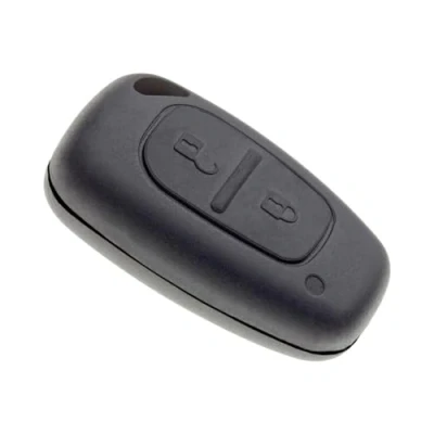 Afbeelding van Jongo sleutelbehuizing zonder lemmet compatibel met Renault Kangoo 1 &amp; 2, Trafic 2 en Master x CR1220 batterij klap auto afstandsbediening toetsen
