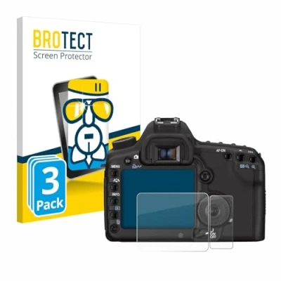 Afbeelding van BROTECT Screenprotector voor Canon EOS 5D Mark II Folie Beschermfolie Beschermglas transparant (3 Stuks)