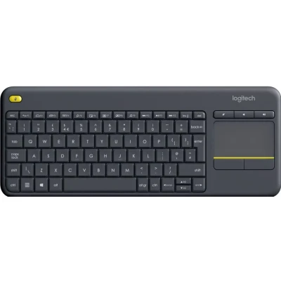 Afbeelding van Logitech Wireless Touch KBD K400 Plus Black UK