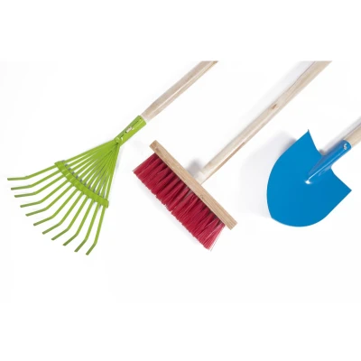 Afbeelding van Benson Tuin Gereedschap Kinder Set Hark Schep Bezem