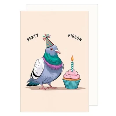 Afbeelding van Edition Seidel Premium verjaardagskaart met envelop. wenskaart kaart grappige spreuk verjaardag Happy Birthday man vrouw tiener duif (G3635 SW024)