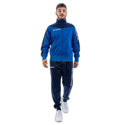 Afbeelding van Home Shop Italia Givova TR036 0204 L Roma Triacetaat, lichtblauw/blauw,