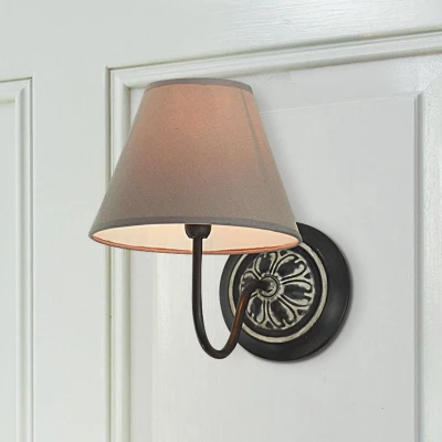 Afbeelding van LOBERON Wandlamp Gradinas grijs/zwart