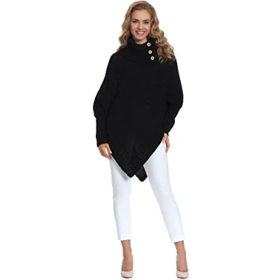 Afbeelding van Merry Style Dames Poncho M83N4 (Coral, One size)