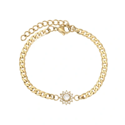 Afbeelding van Small Lucia Crystal iXXXi Armband Goud