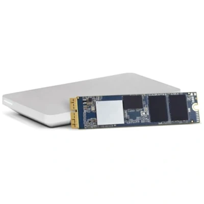 Afbeelding van OWC 480 GB Aura Pro X2 (Gen 4) Complete SSD upgrade oplossing met gereedschap Envoy behuizing compatibel MacBook Air (medio 2013 2017) en (Retina, eind medio 2015)