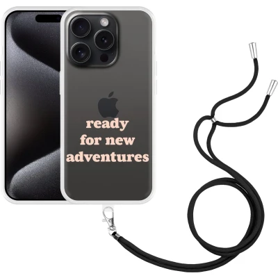 Afbeelding van Cazy Hoesje met koord geschikt voor iPhone 15 Pro New Adventures
