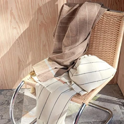 Afbeelding van OYOY Balama wollen plaid Caramel (brun)
