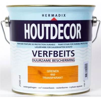 Afbeelding van Hermadix Houtdecor Transparant 652 Grenen 2,5 liter Tuinbeits