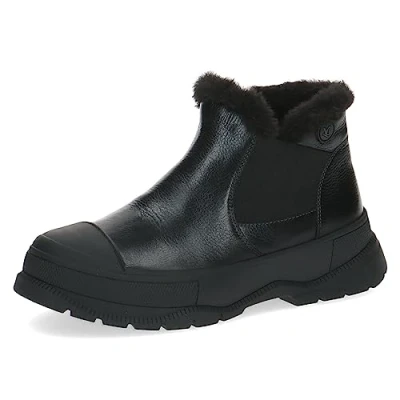 Afbeelding van Caprice Dames 9 26402 41 halflange laarzen, Black Nappa, 42 EU, EU