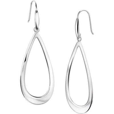 Afbeelding van Oorhangers Zilver Gerhodineerd Glanzend 60 mm x 19