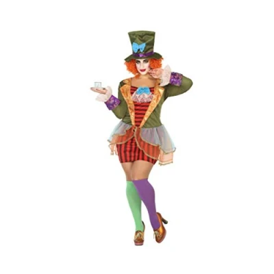Afbeelding van Kostuums voor Volwassenen 115413 Multicolour (2 pcs) Gekke Hoedenmaakster Maat XXL