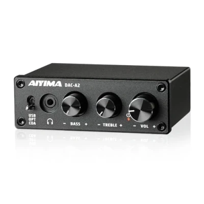 Afbeelding van AIYIMA DAC A2 DC5V Mini USB Powered Audio Decoder Desktop Koptelefoonversterkers PC USB/Coaxiaal/Optisch naar RCA Hoofdtelefoonuitgang 24 bits 192 KHz digitaal analoog converter